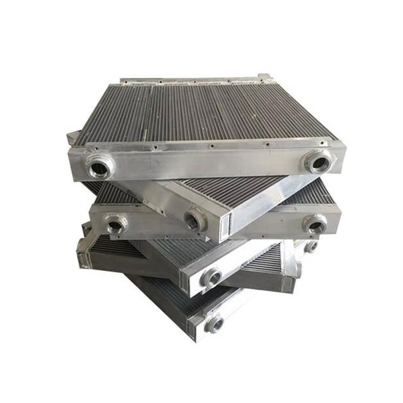 压缩挖机散热器家片螺杆立式空压机厂翅冷却器换热器液压油空压机