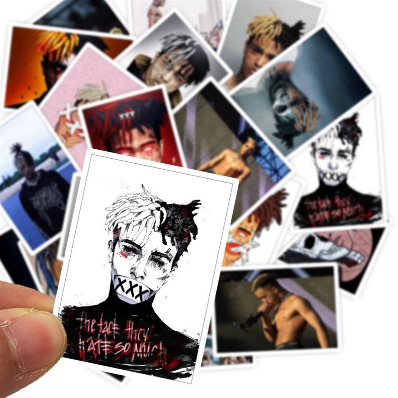 25pcs Hip Hop Music Rapper Xxxtentacion Singer Poster Stick