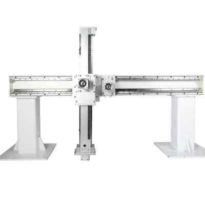 龙门定制三台垛轴模组重载型A双轴齿条直线导轨码滑桁架机