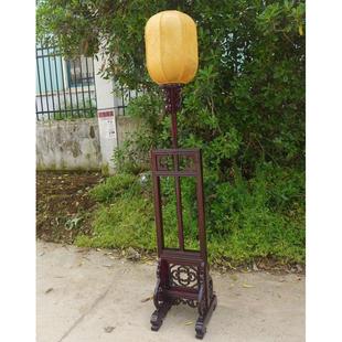 新品 宫灯带灯落地 灯罩客厅实木明清中式 灯架仿古灯升降K古典伸缩