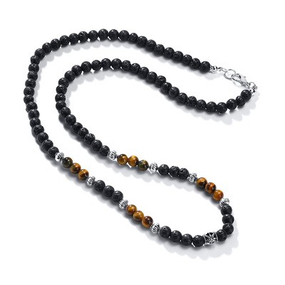 现货BOHO BEADED NECKLACEtS FOR MEN ETHNIC NECKLACE MALA NECK