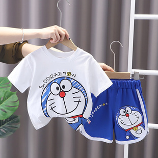 男童夏装套装一两三四n五岁多宝宝男宝儿童男孩夏季酷帅气2023衣