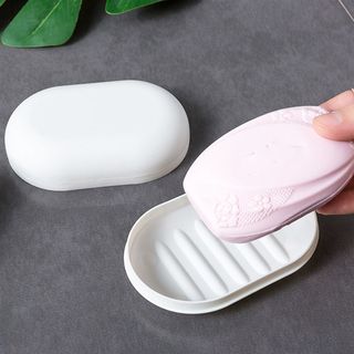 速发Portable Soap Holder Plastic Shower Soap Box Soap Case T