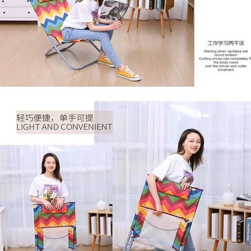 工厂销折叠d躺椅便捷式午休办公室午睡床家用阳台休闲坐睡两用懒