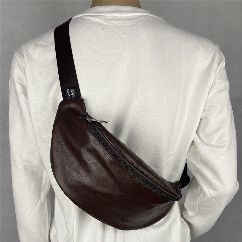 2025新款潮男单肩包 街头软皮日韩胸包 休闲胸前背包手机包斜新款,箱包皮具/热销女包/男包,胸包,淘宝优惠券,粉丝福利购,淘宝优惠卷