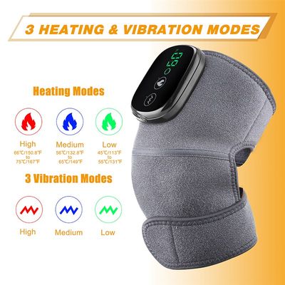 网红Electric Heating Therapy Knee Vibration Massager Leg Joi