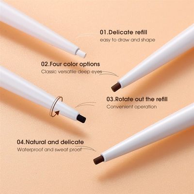 新品Eyeliner Gel Pencil Eye Liner Pen 4 Colors 1.0MM Ultra-f