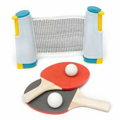 Table Tennis Net Portable Retractable Ping Pong Post Net Rac