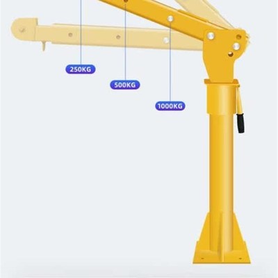 加厚底座提升机装卸机车载专用移动手摇绞盘车载吊机12v24v伏吊钩