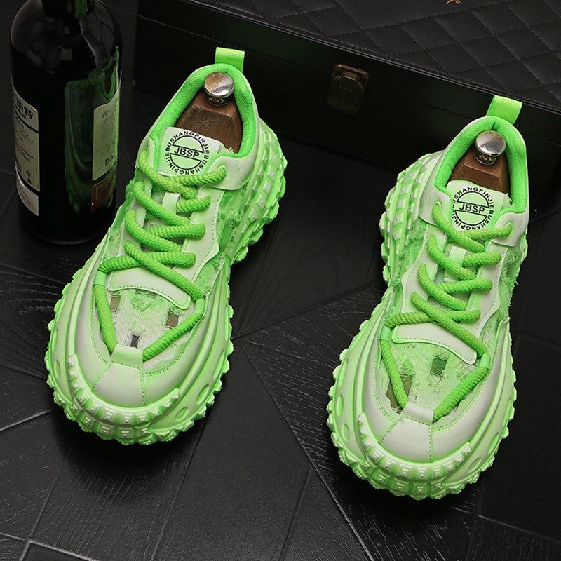 老爹鞋男款2024新款男鞋子复古脏脏轮胎鞋厚底增高透气运动休闲鞋