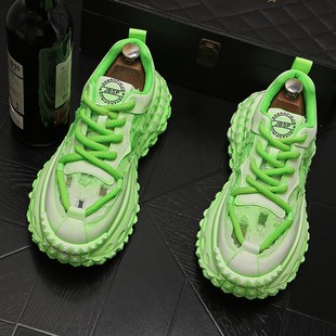 男款 厚底增高透气运动休闲鞋 2024新款 子复古脏脏轮胎鞋 男鞋 老爹鞋