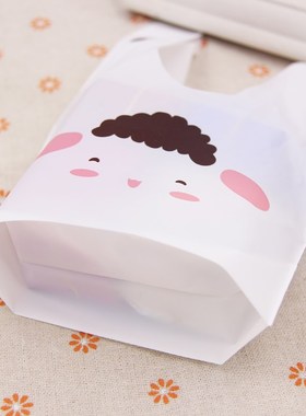 10/50pcs/lot Cute  Ear Bags Cookie Plastic BagsCandy Gift Ba