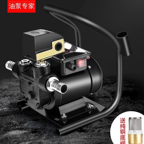 电动抽油泵12V24V220V自吸泵柴油泵跳枪自动关机器加油泵抽油机