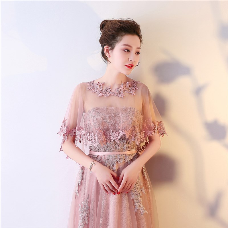 新娘结婚纱披肩 婚纱披纱蕾丝薄款礼仪披黑白红蓝大码斗篷婚纱披