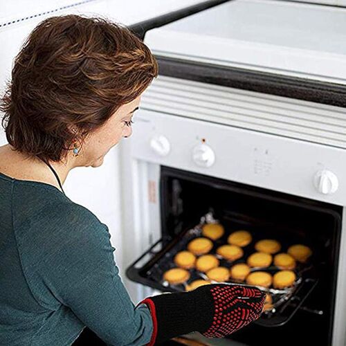 1PCS BBQ Gloves 500 Centigrade Food Grade Heat Resistant Sil