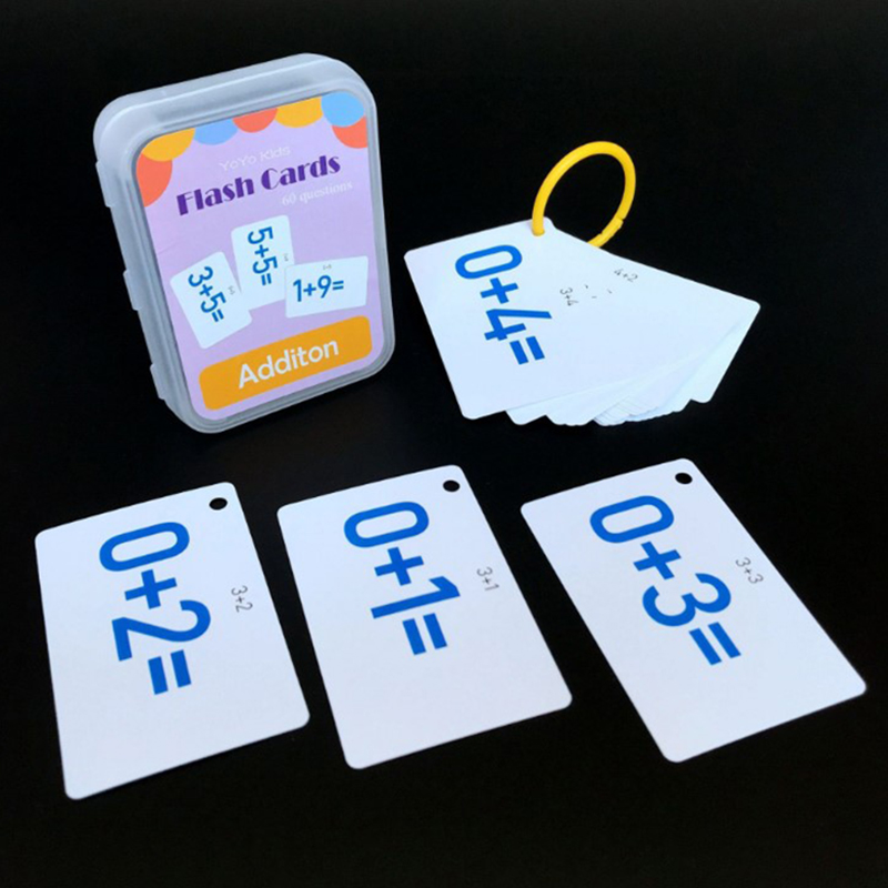 网红30pcs Math Calculation FlashCard Preschool Kids Learn Ma