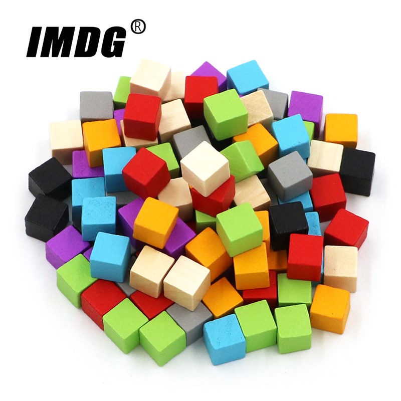 网红Wholesale 1000pcs Wood Cubes Blocks Blank Dice 10mm Squa