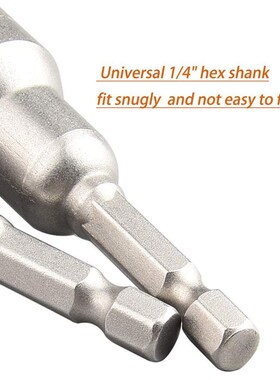 6-19MM Power Screwdriver Nut Driver Bit Set  1/4 Hex Shank I