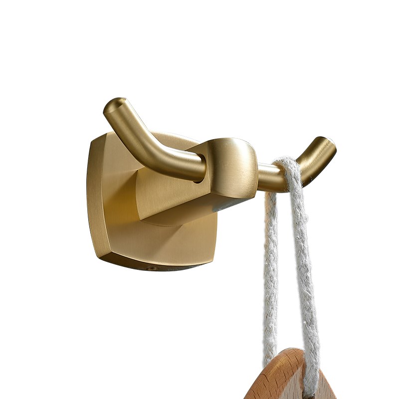 黄铜挂钩单钩免打孔浴室卫生间墙壁毛巾浴巾挂钩小钩子创意挂衣钩