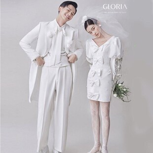 影楼情侣装夏装小众设计感网红外景街拍旅拍时尚个性新款套装森系