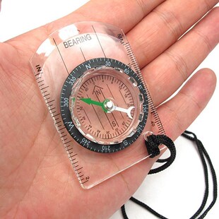 Transparent Compa Plastic Camping Hiking Outdoor Compass 推荐