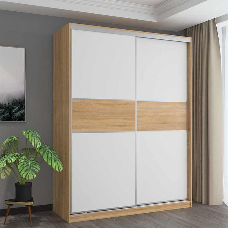 全屋定制家具推拉门衣柜滑移门趟门衣柜现代简约卧室衣橱滑门衣柜