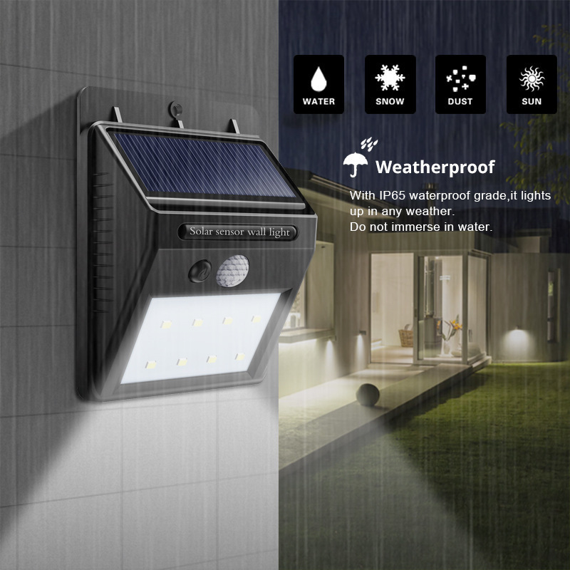 速发3Mode Waterproof 100 LED Solar Motion Sensor Lights Outd