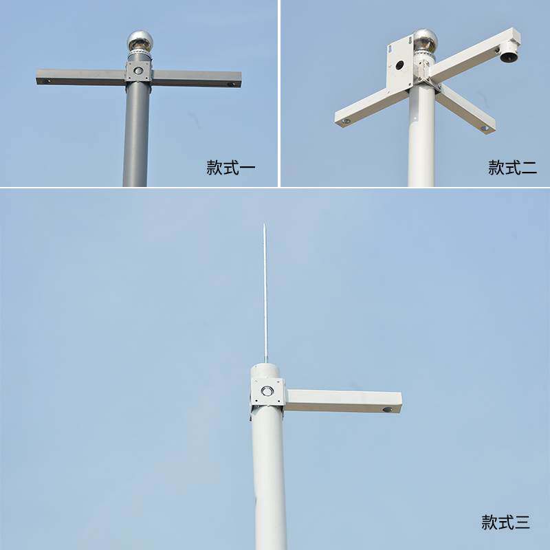 监控立杆3/3.5/4/5/6米小区不锈钢立柱子户外室外摄像机球机专用
