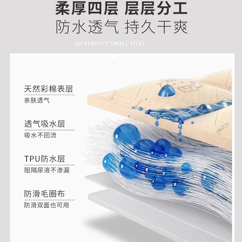 婴儿隔尿垫防水可洗透气新生儿宝宝小号纯棉防漏尿垫尿布尿片垫