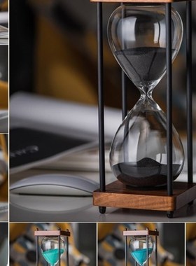 沙漏计时器15分钟小学生儿童耐摔网红创意少女心的时间流沙瓶防摔