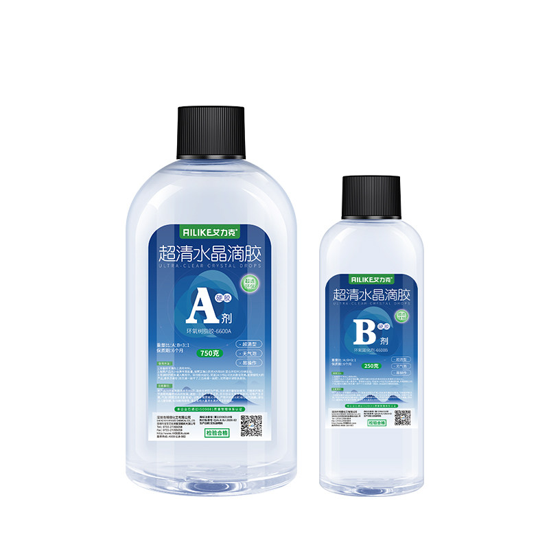 环氧树脂超清透明水晶滴胶硬胶软胶河流桌胶工艺品手工材料标本树