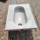 蹲便器工程款 卫生间防臭厕所高温陶瓷超薄蹲便器优现货 冲水箱套装