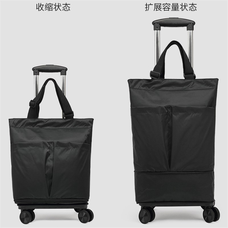 超轻便购物袋可折叠拉杆手拉车家用便携购物神器买菜车拖车小拉车