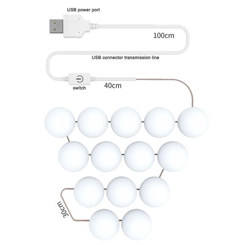 LED Makeup Mirror Light Bulb Hollywood Vanity Light USB LED