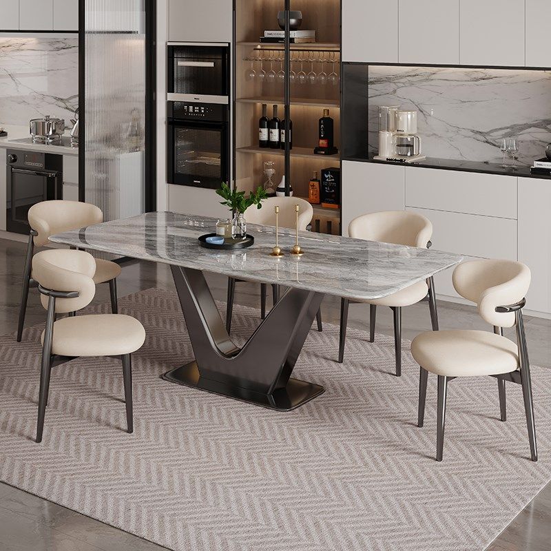 超晶石餐桌椅长方形微晶石现代简约小户型家用大理石西餐厅吃饭桌,住宅家具,大理石餐桌,淘宝优惠券,粉丝福利购,淘宝优惠卷