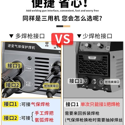 速发金耐得气体保护不锈钢板点焊机无气二保焊一体电焊机两用220V