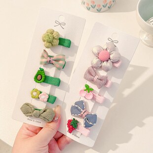 女宝宝发夹可爱全包碎发夹儿童发卡小夹子头饰婴儿不伤发布汗新款