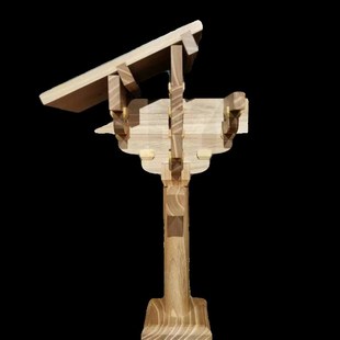 应县木塔斗拱积木副阶柱头古建筑榫卯拼装模型全实木礼品益智教具