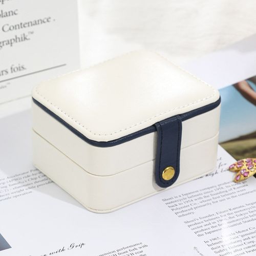 方形便携式欧美时尚旅行首饰盒韩版耳G钉戒指饰品盒首饰项链收纳