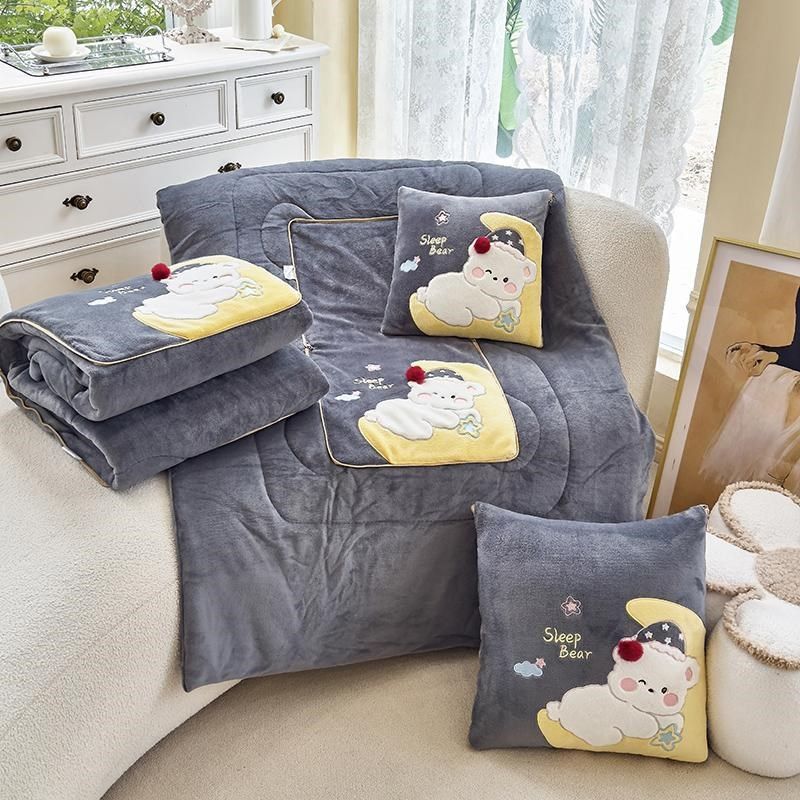 抱枕被子两用加厚保暖办公室午睡空调被车载靠枕车用靠垫沙发垫冬,居家布艺,抱枕被,淘宝优惠券,粉丝福利购,淘宝优惠卷