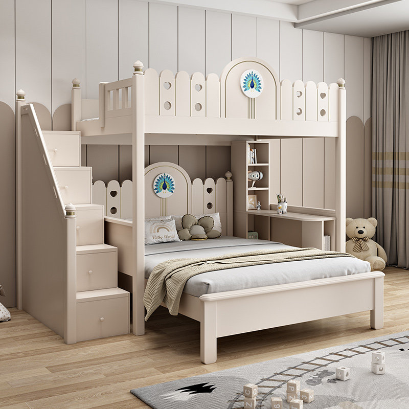 2022年新款交错式上下床儿童子母床上下铺双层床错位高低床小户型,住宅家具,高低/子母床,淘宝优惠券,粉丝福利购,淘宝优惠卷