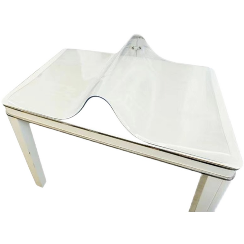 透明PVC软胶板桌垫茶几餐桌垫圆形软硬塑料板门帘磨砂薄膜水晶板