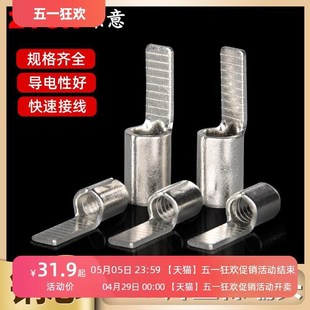 DBN1.25 i10片形裸端头线耳冷压接线端子片型插针插片全铜线鼻子