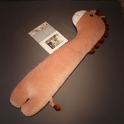 新款动物可拆洗长条抱枕公仔宝宝排气枕趴睡枕安抚枕布娃娃玩偶