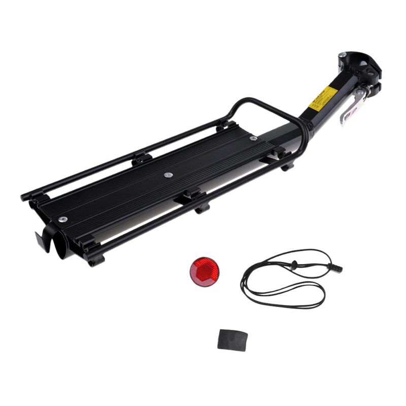 通用型快拆货架自行车铝合金座椅山地车座板车后座自行车配件货架