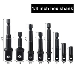 8Pcs Socket lot Set Bit Hex Adapter Drill Driver Bits Impact