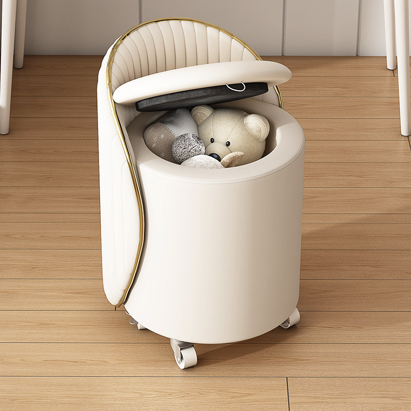 化妆椅现代简约化妆台网红凳子女生卧室美甲奶油风可移动储物椅子,住宅家具,梳妆凳,淘宝优惠券,粉丝福利购,淘宝优惠卷