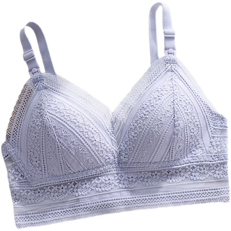 哺乳内衣聚拢防下垂孕o妇文胸怀孕期喂奶大码薄款产后专用胸罩夏