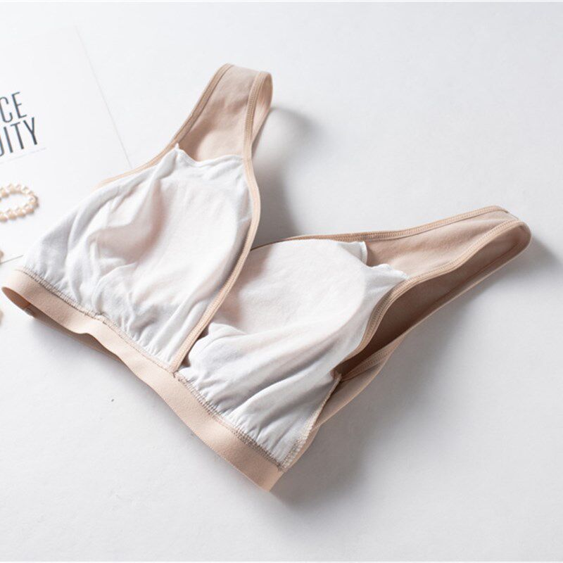 纯棉哺乳文胸聚拢防下垂大码孕妇内衣怀孕期专用喂奶Y罩女春夏薄