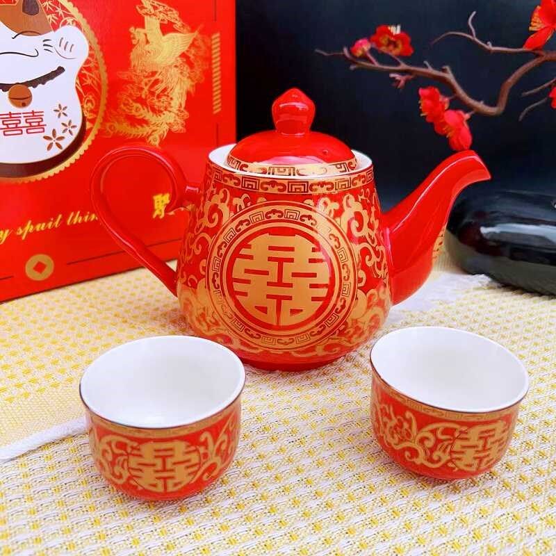 结婚敬茶杯新人改口茶杯喜茶壶托盘婚礼敬酒陪嫁茶具套装婚庆用品,节庆用品/礼品,喜碗/敬茶杯,淘宝优惠券,粉丝福利购,淘宝优惠卷